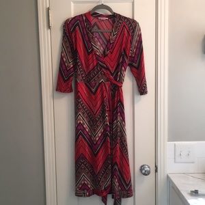 LAST CHANCE - Maternity dress - red chevron